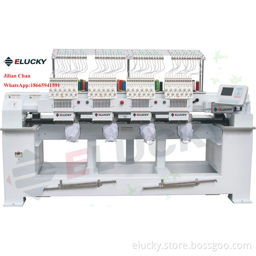 Multi-Head Computerized Knitting Cap Embroidery Machine for Quilting Flat T-Shirt Textile Embroidery